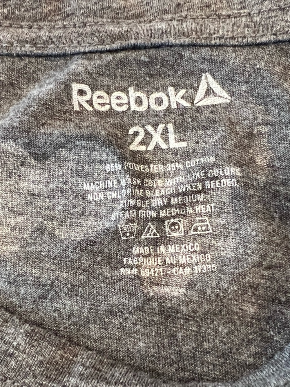 Reebok Norcal Crossfit gym heather grey tshirt - Picture 3 of 4